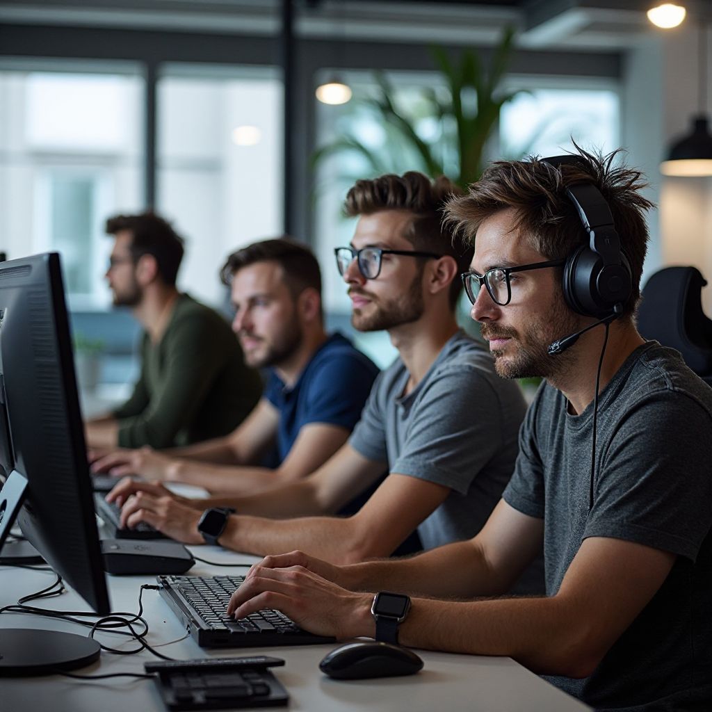 Zespół Chicken Road podczas pracy